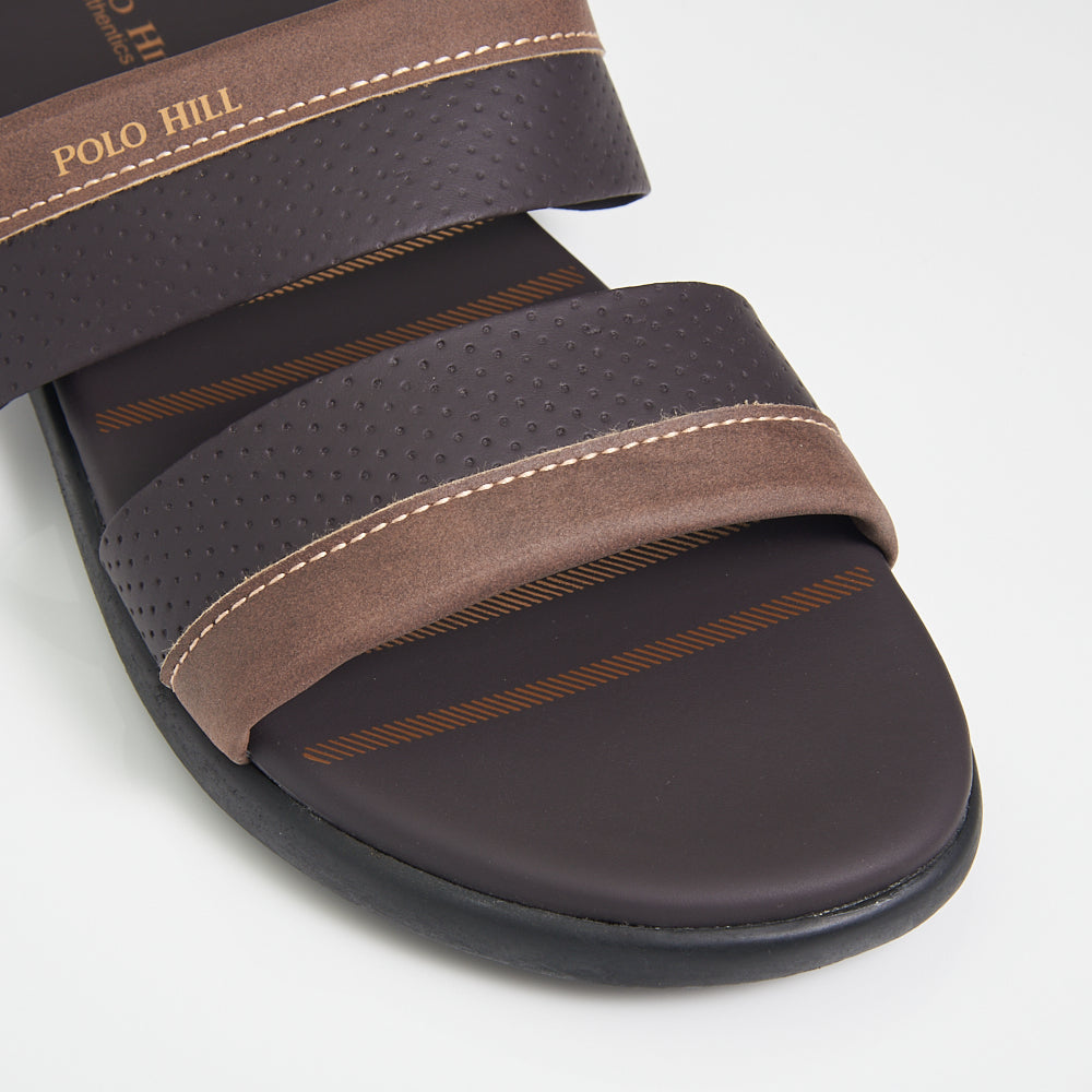 POLO HILL Men Casual Two Band Slide Sandals
