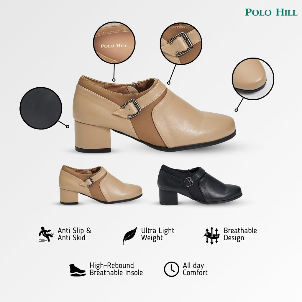 Low Cut Heeled Boots