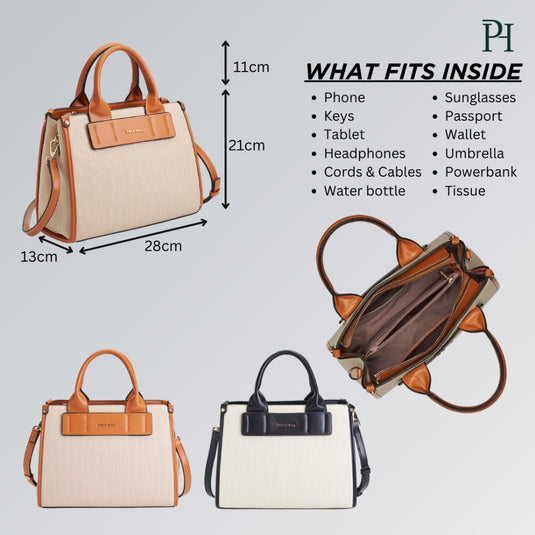 POLO HILL Ladies Arabella Top Handle Bag PHT-HB2311