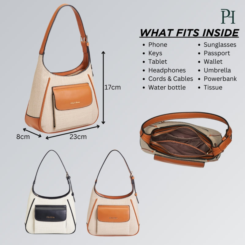 Load image into Gallery viewer, POLO HILL Ladies Arabella Underarm Handbag PHU-HB2310
