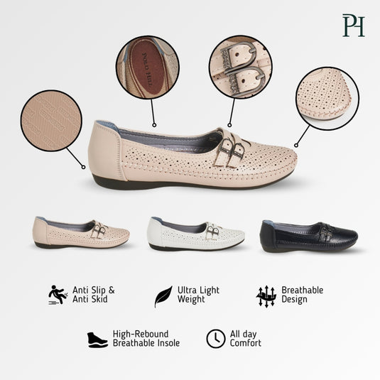 POLO HILL Ladies Casual Slip On Loafers PLSL-LS5511