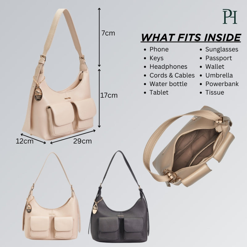 Load image into Gallery viewer, POLO HILL Ladies Front Pocket Casual Shoulder Bag PHS-HB2286
