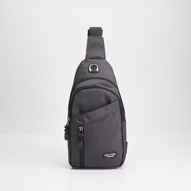 Load image into Gallery viewer, POLO HILL Mens Water Resistant Nylon Crossbody Chest Bag C-PHSB-1750
