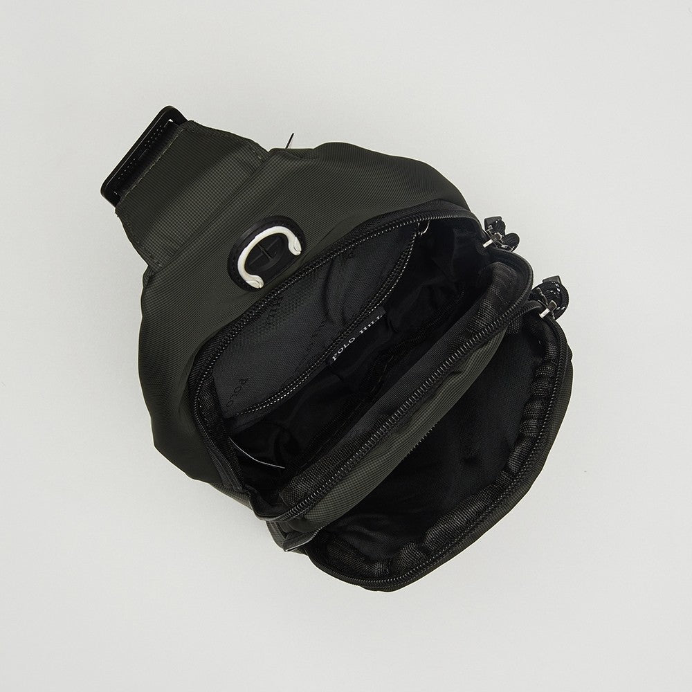 POLO HILL Mens Water Resistant Nylon Crossbody Chest Bag C-PHSB-1750