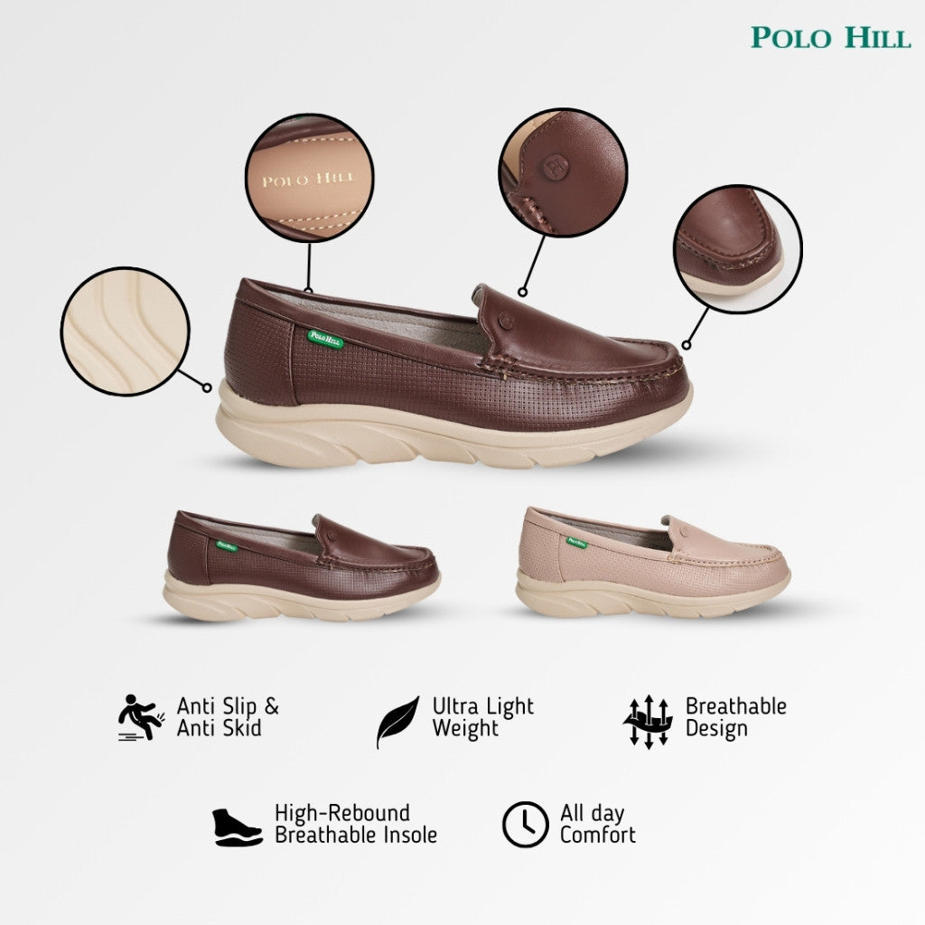 POLO HILL Ladies Casual Slip On Loafers PLSL-LS5399