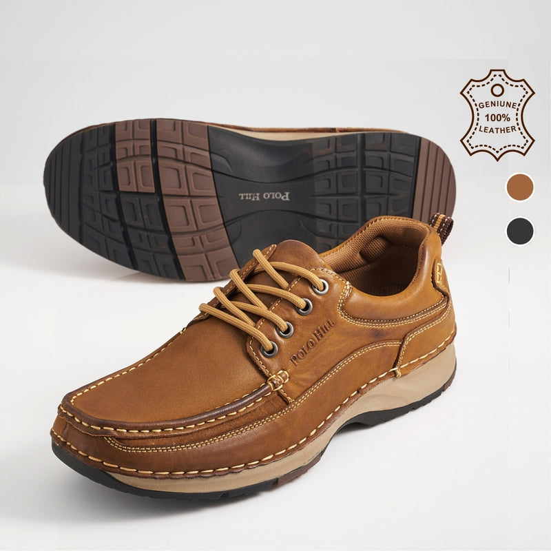 Load image into Gallery viewer, Genuine Leather Lace Up Comfort Shoes
