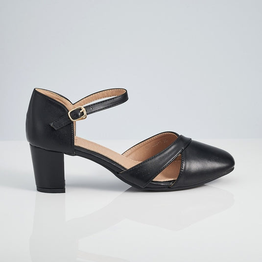 Ankle Strap Block Heels
