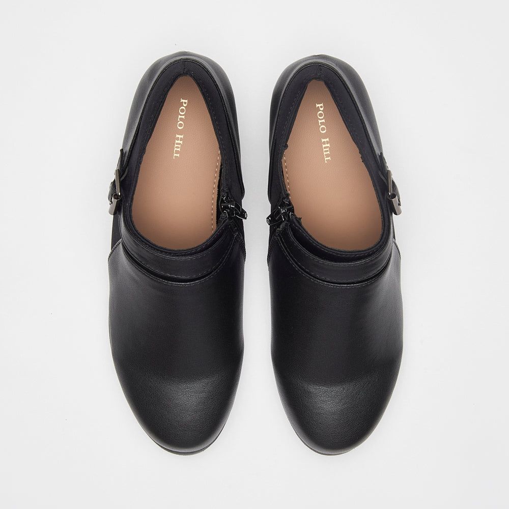 Low Cut Heeled Boots