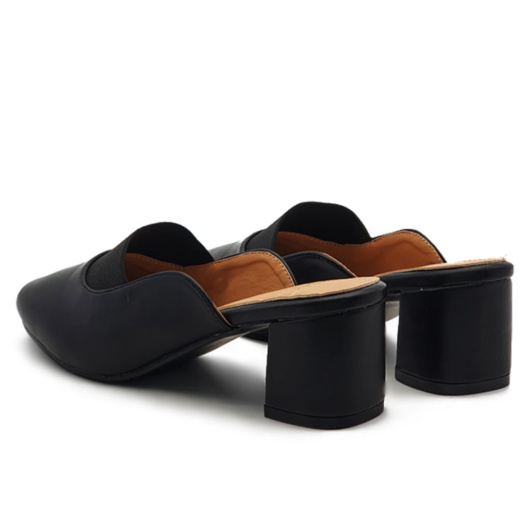 Chunky Heeled Mules