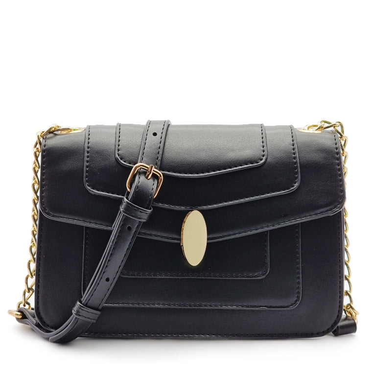 Exclusive Turn-Lock Chain Sling Bag with Gift Box