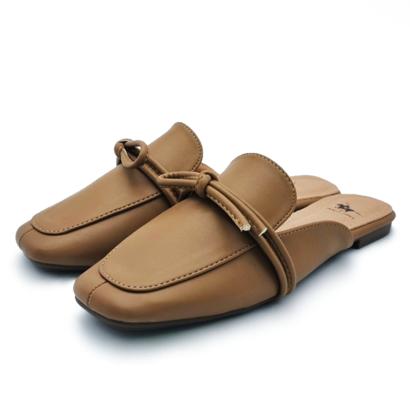 Slide On Flat Mule Heels